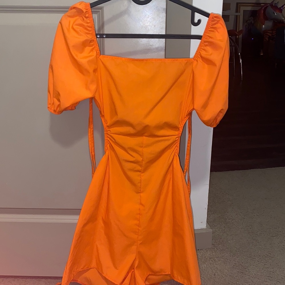 Orange Pretty Little Thing Romper